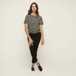 Khoko Smart Full Length Bengaline Pant Black -Women's Clothing store online 628367 C 0001 00