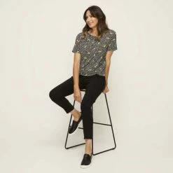 Khoko Smart Full Length Bengaline Pant Black -Women's Clothing store online 628367 C 0001 00 3