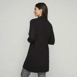 Khoko Smart Longline Knit Cardigan Black X Large