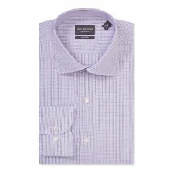 Van Heusen Tailored Fit Mini Check Long Sleeve Shirt -Women's Clothing store online 628480 C 0301 00