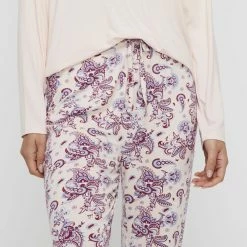 Sash & Rose Long Jersey PJ Set Paisley Print