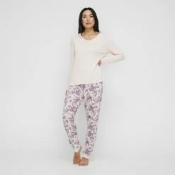 Sash & Rose Jersey Cuff Pant Paisley Print
