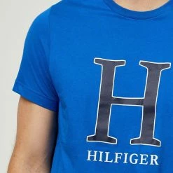 Tommy Hilfiger H Fashion Short Sleeve Tee China Blue Large