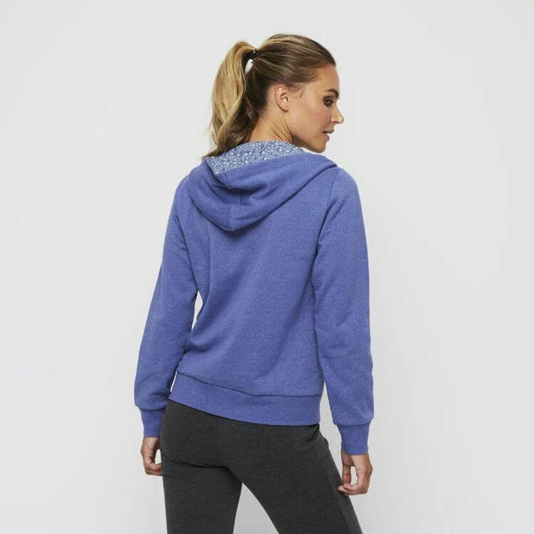 Savannah Printed Hood Fleece Top Blue Marle 6 Savannah Printed Hood Fleece Top Blue Marle - Image 4