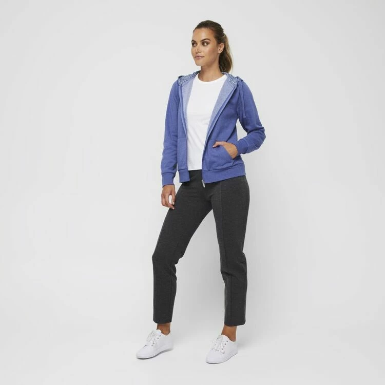 Savannah Printed Hood Fleece Top Blue Marle 5 Savannah Printed Hood Fleece Top Blue Marle - Image 3