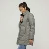 Mountain Ridge Snowfall Puffer Ice Fall Down Jacket Grey -Women's Clothing store online 630188 C 0020 00 5