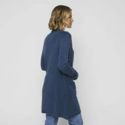 Khoko Collection Longline Cosy Cardigan Indigo -Women's Clothing store online 630195 C 0401 32 2