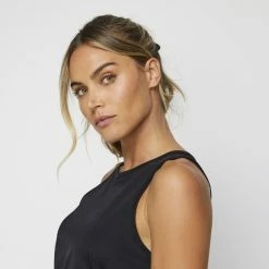 LMA Active Knit Tank Black 8 LMA Active Knit Tank Black -Women's Clothing store online 631145 C 0001 00 4