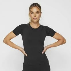 LMA Active Seamless Tee Black