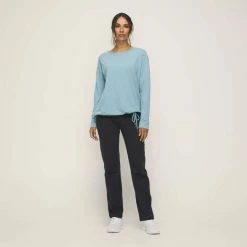 Diadora Women's Active Long Sleeve Top Opal -Women's Clothing store online 631244 C 0433 23