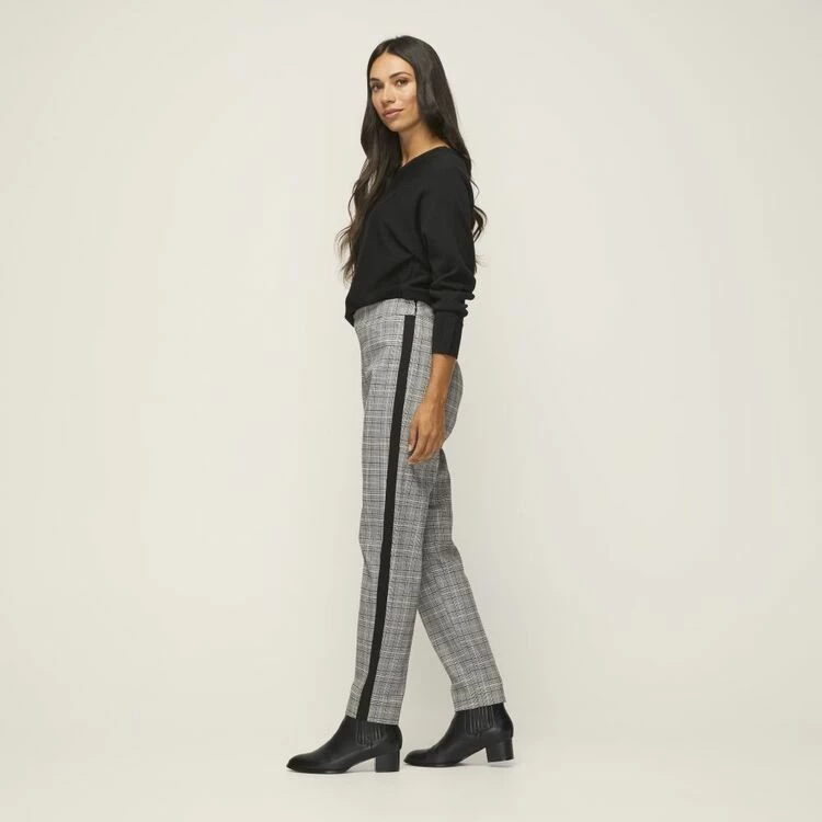 Jane Lamerton Contrast Houndstooth Pant Black & Ivory 4 Jane Lamerton Contrast Houndstooth Pant Black & Ivory - Image 2