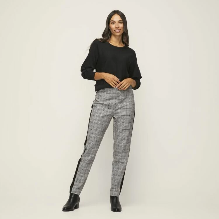 Jane Lamerton Contrast Houndstooth Pant Black & Ivory 6 Jane Lamerton Contrast Houndstooth Pant Black & Ivory - Image 4