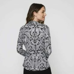 Jane Lamerton Wrap Top Paisley Print -Women's Clothing store online 631693 C 0964 67 3