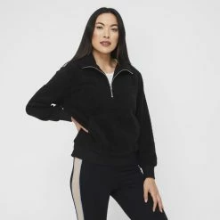 GR Giaan Rooney Teddy Fur Sweater Black