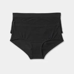 Underworks Bamboo Midi 2 Pack Black