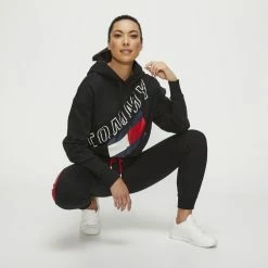 Tommy Hilfiger Fleece Hoodie With Elastic Black Large