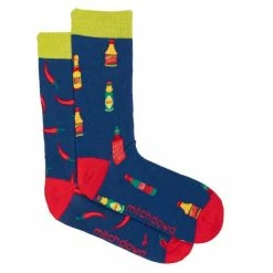 Mitch Dowd Hot Sauce & Chillies Sock 2 Pack Blue 8 - 13 7 Mitch Dowd Hot Sauce & Chillies Sock 2 Pack Blue 8 - 13 -Women's Clothing store online 633255 C 0400 00 3