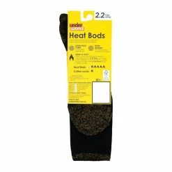 Underworks Heat Bods Work Sock Black Mix