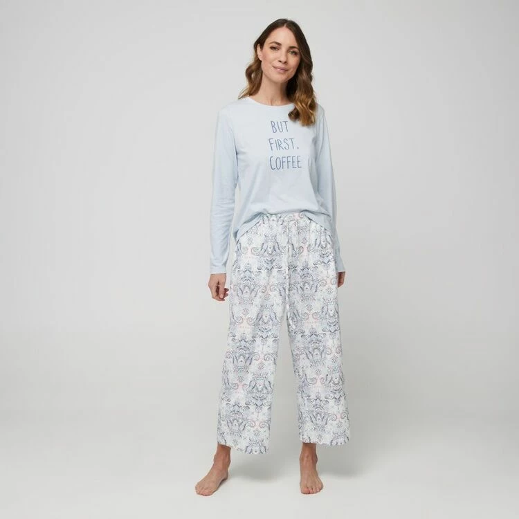 Sash & Rose Everyday Long Sleeve Slogan Tee Light Blue 6 Sash & Rose Everyday Long Sleeve Slogan Tee Light Blue - Image 4