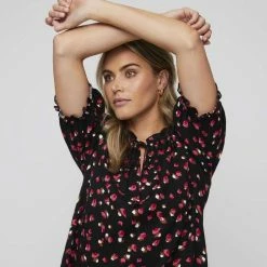 Leona Edmiston Ruby Ruffle Hem Tunic Dress Spot Jade 10