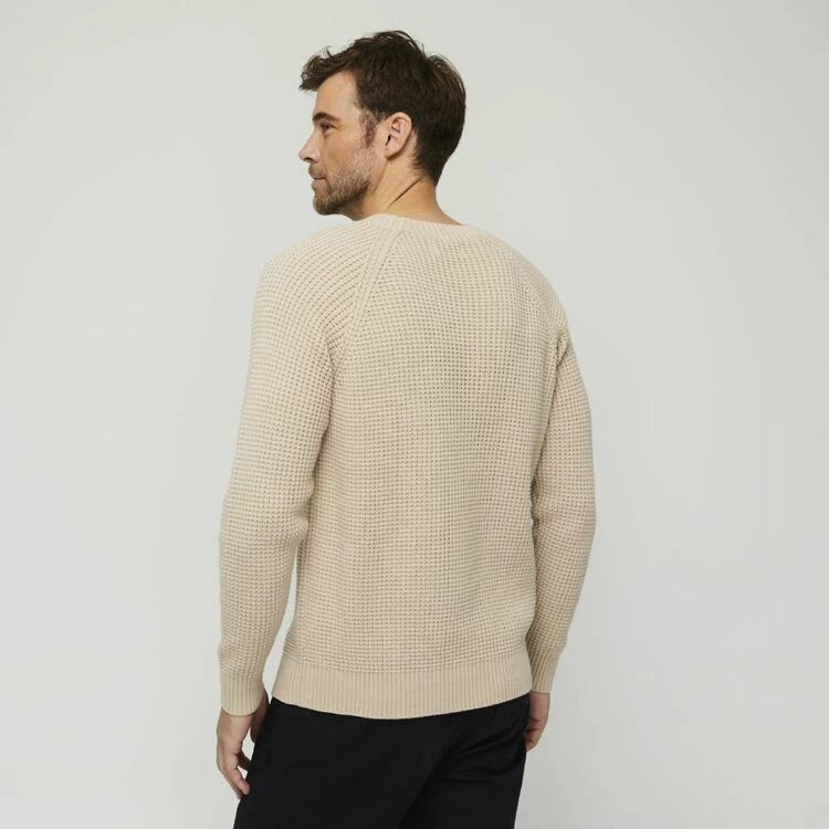 Brooksfield Crew Neck Knit Sweater Fog XX Large 4 Brooksfield Crew Neck Knit Sweater Fog XX Large - Image 3