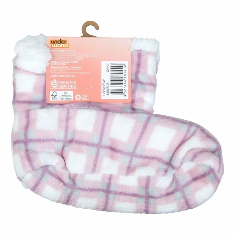 Underworks Snoozes Boot Rose Quartz 5 - 8 3 Underworks Snoozes Boot Rose Quartz 5 - 8