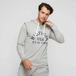 Tommy Hilfiger Jersey Jogger Heather Grey Small -Women's Clothing store online 635428 C 0021 11 3