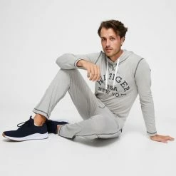 Tommy Hilfiger Jersey Jogger Heather Grey Small -Women's Clothing store online 635428 C 0021 11 4