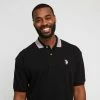 U.S. POLO ASSN. Big Logo Polo With Contrast Rib Collar Black 2 U.S. POLO ASSN. Big Logo Polo With Contrast Rib Collar Black -Women's Clothing store online 635452 C 0001 00 4