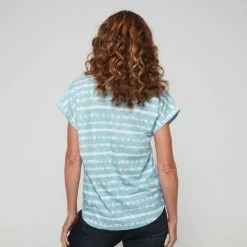 Khoko Basics Extended Sleeve Cotton Printed Tee Blue & Multicoloured -Women's Clothing store online 639770 C 1400 00 2