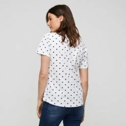 Khoko Basics Crew Neck Cotton Printed Tee Spot Print -Women's Clothing store online 639771 C 0967 33 2