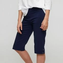 Savannah Women's Bengaline Short With Jewel Navy