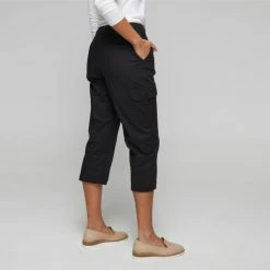 Savannah Rib Waist Crop Pant Black 10 Savannah Rib Waist Crop Pant Black -Women's Clothing store online 639785 C 0001 00 2