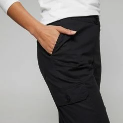 Savannah Rib Waist Crop Pant Black 11 Savannah Rib Waist Crop Pant Black -Women's Clothing store online 639785 C 0001 00