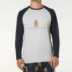 Mitch Dowd Flannel PJ Set Bigfoot Navy -Women's Clothing store online 640159 C 0410 00 3