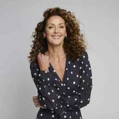 Jane Lamerton Jane Mock Wrap Dress Spot Print