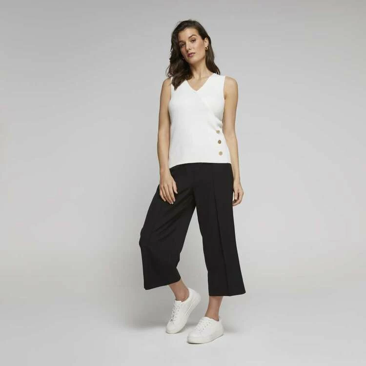 Jane Lamerton Pintuck Culotte Black 4 Jane Lamerton Pintuck Culotte Black - Image 2