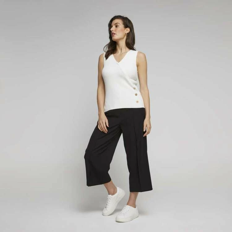 Jane Lamerton Pintuck Culotte Black 3 Jane Lamerton Pintuck Culotte Black