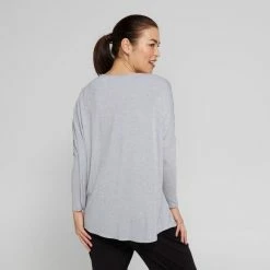 Anthology Drop Shoulder Swing Top Grey Marle 10 Anthology Drop Shoulder Swing Top Grey Marle -Women's Clothing store online 641020 C 0060 24 2