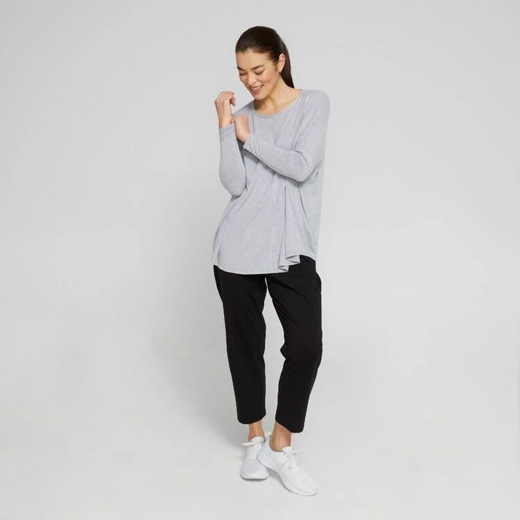 Anthology Drop Shoulder Swing Top Grey Marle 3 Anthology Drop Shoulder Swing Top Grey Marle