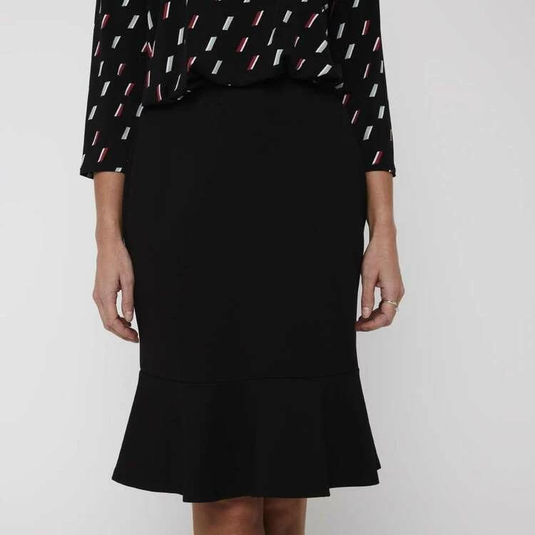 Khoko Smart Fluted Ponte Skirt Black 10 9 Khoko Smart Fluted Ponte Skirt Black 10 - Image 7