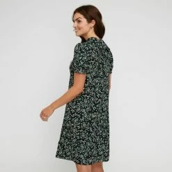 Khoko Smart Tie Neck Tunic Dress Firefly Black 10 Khoko Smart Tie Neck Tunic Dress Firefly Black -Women's Clothing store online 641093 C 0001 00 2