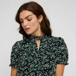 Khoko Smart Tie Neck Tunic Dress Firefly Black 8 Khoko Smart Tie Neck Tunic Dress Firefly Black -Women's Clothing store online 641093 C 0001 00 4