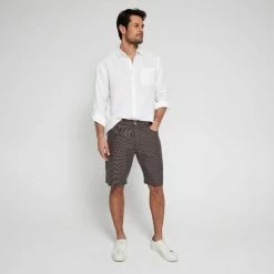 JC Lanyon J.C. Lanyon Men's Dobby Houndstooth 5 Pocket Short Oak 11 JC Lanyon J.C. Lanyon Men's Dobby Houndstooth 5 Pocket Short Oak -Women's Clothing store online 641303 C 0202 15 13