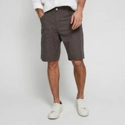 JC Lanyon J.C. Lanyon Men's Dobby Houndstooth 5 Pocket Short Oak 13 JC Lanyon J.C. Lanyon Men's Dobby Houndstooth 5 Pocket Short Oak -Women's Clothing store online 641303 C 0202 15