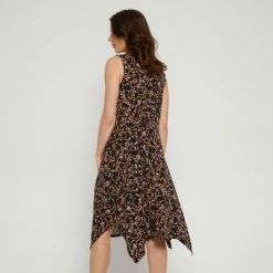 Savannah Hanky Hem Jersey Dress Orange Floral 10 Savannah Hanky Hem Jersey Dress Orange Floral -Women's Clothing store online 641836 C 0800 23 2