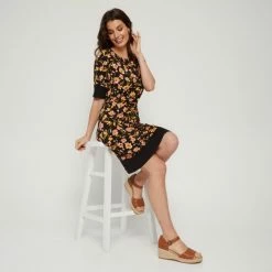 Savannah Shift Jersey Dress Whisper -Women's Clothing store online 641838 C 0682 25