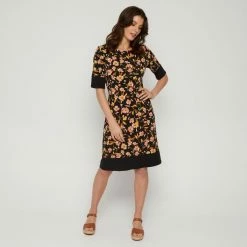 Savannah Shift Jersey Dress Whisper -Women's Clothing store online 641838 C 0682 25 3