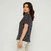 Savannah Vee Neck Jersey Top Black & Floral Small 1 Savannah Vee Neck Jersey Top Black & Floral Small -Women's Clothing store online 641843 C 1005 66 5