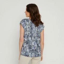 Savannah Cap Sleeve Tee Blue Print 10 Savannah Cap Sleeve Tee Blue Print -Women's Clothing store online 641845 C 1400 76 2